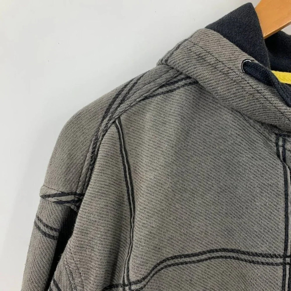 Analog‎ Women's Check Pattern Full Zip Cotton Long Sleeve Hoodie Size L - Picture 3 of 11